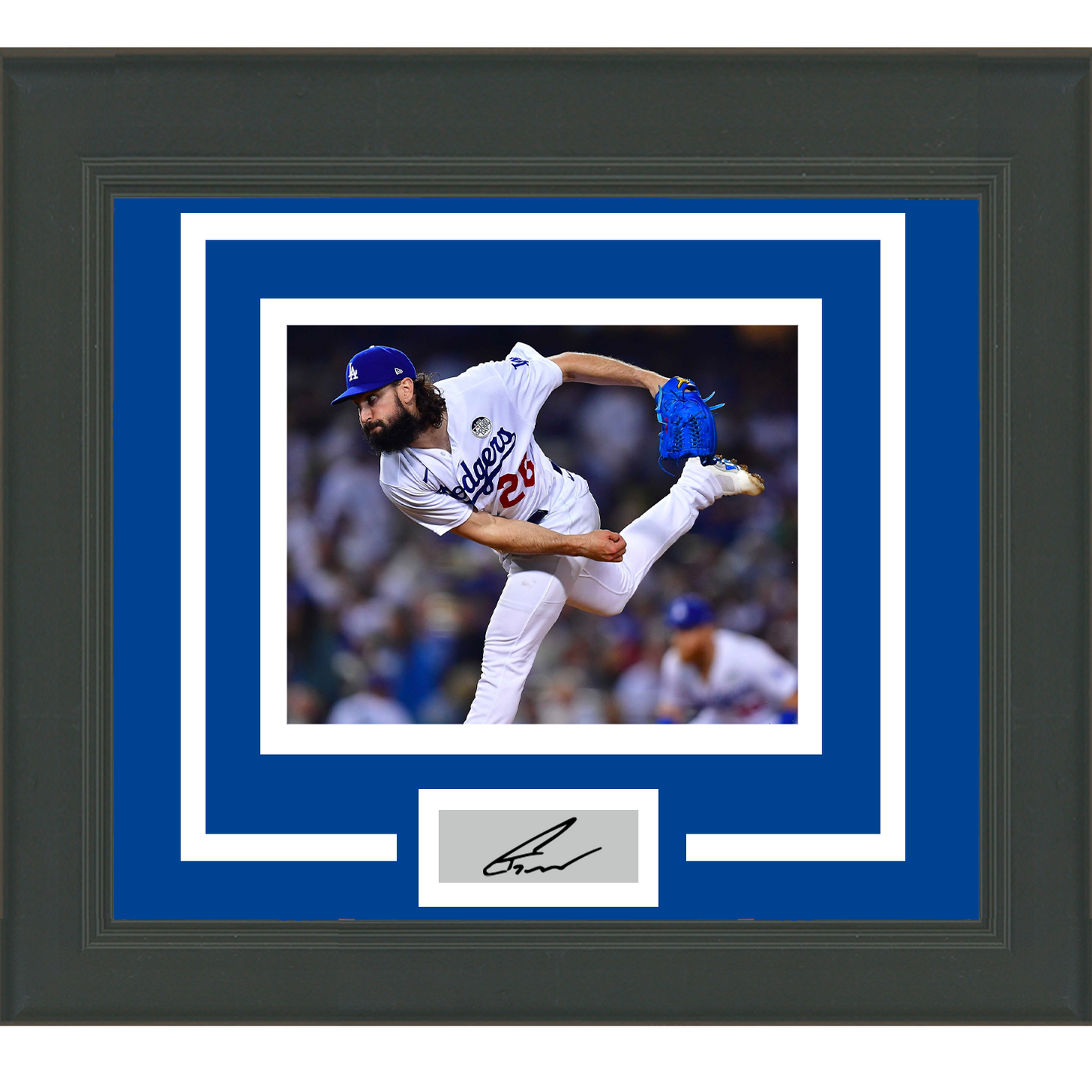Framed Tony Gonsolin Facsimile Laser Engraved Signature Auto Los Angeles Dodgers 11x14 Baseball Photo