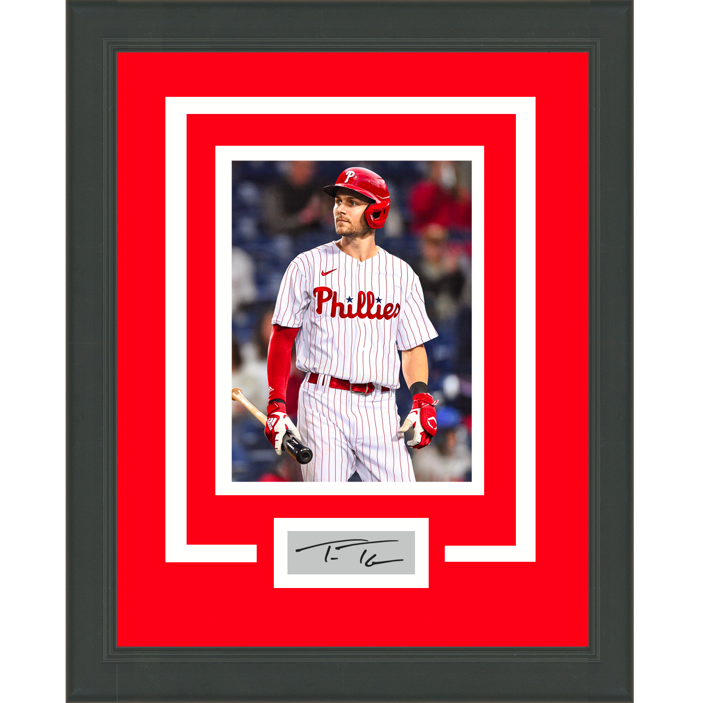 Framed Trea Turner Facsimile Laser Engraved Signature Auto Philadelphia Phillies 11x14 Baseball Photo