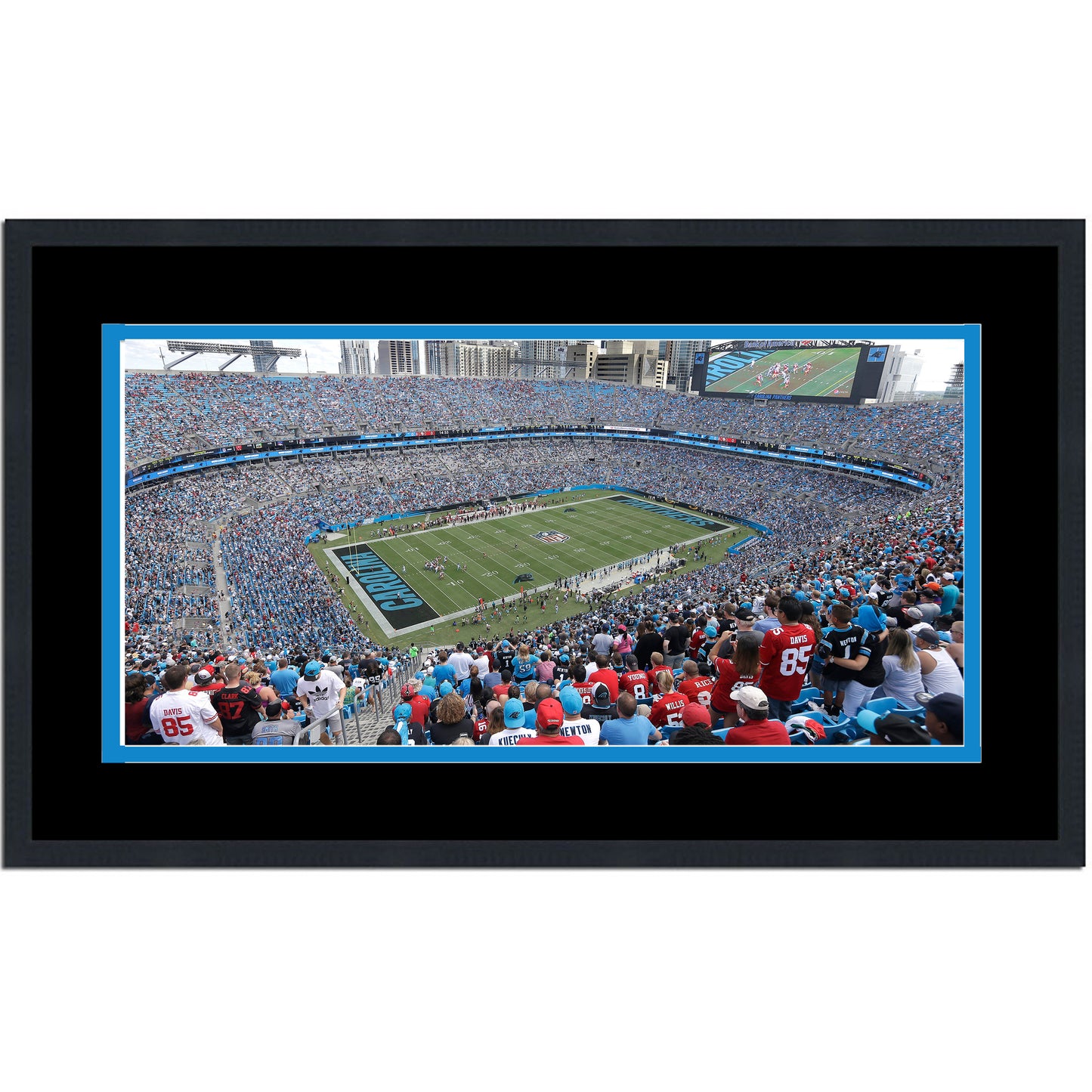Framed Bank of America Stadium Carolina Panthers 16x24 Football Photo Professionally Matted