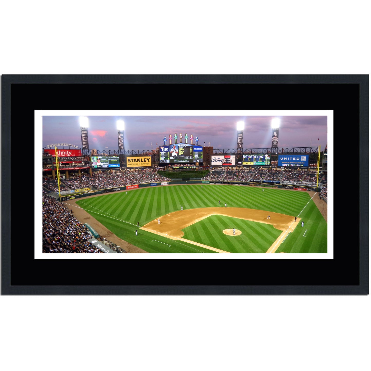 Framed Guaranteed Rate Field Chicago White Sox MLB 16x24 Baseball Photo Professionally Matted