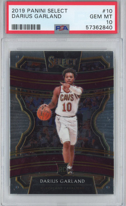 Graded 2019-20 Panini Select Darius Garland #10 Rookie RC Basketball Card PSA 10 Gem Mint