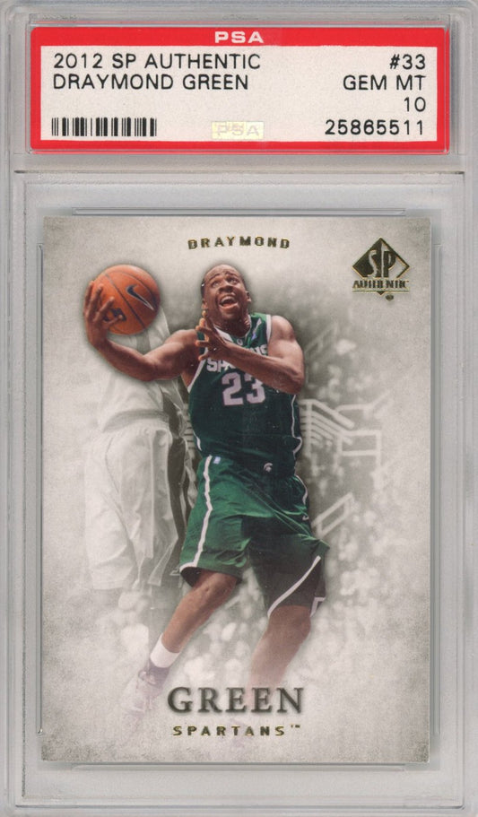 Graded 2012-13 Upper Deck UD SP Authentic Draymond Green #33 Rookie RC Basketball Card PSA 10 Gem Mint