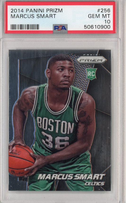Graded 2014-15 Panini Prizm Marcus Smart #256 Rookie RC Basketball Card PSA 10 Gem Mint