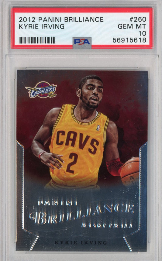 Graded 2012-13 Panini Brilliance Kyrie Irving #260 Rookie RC Basketball Card PSA 10 Gem Mint