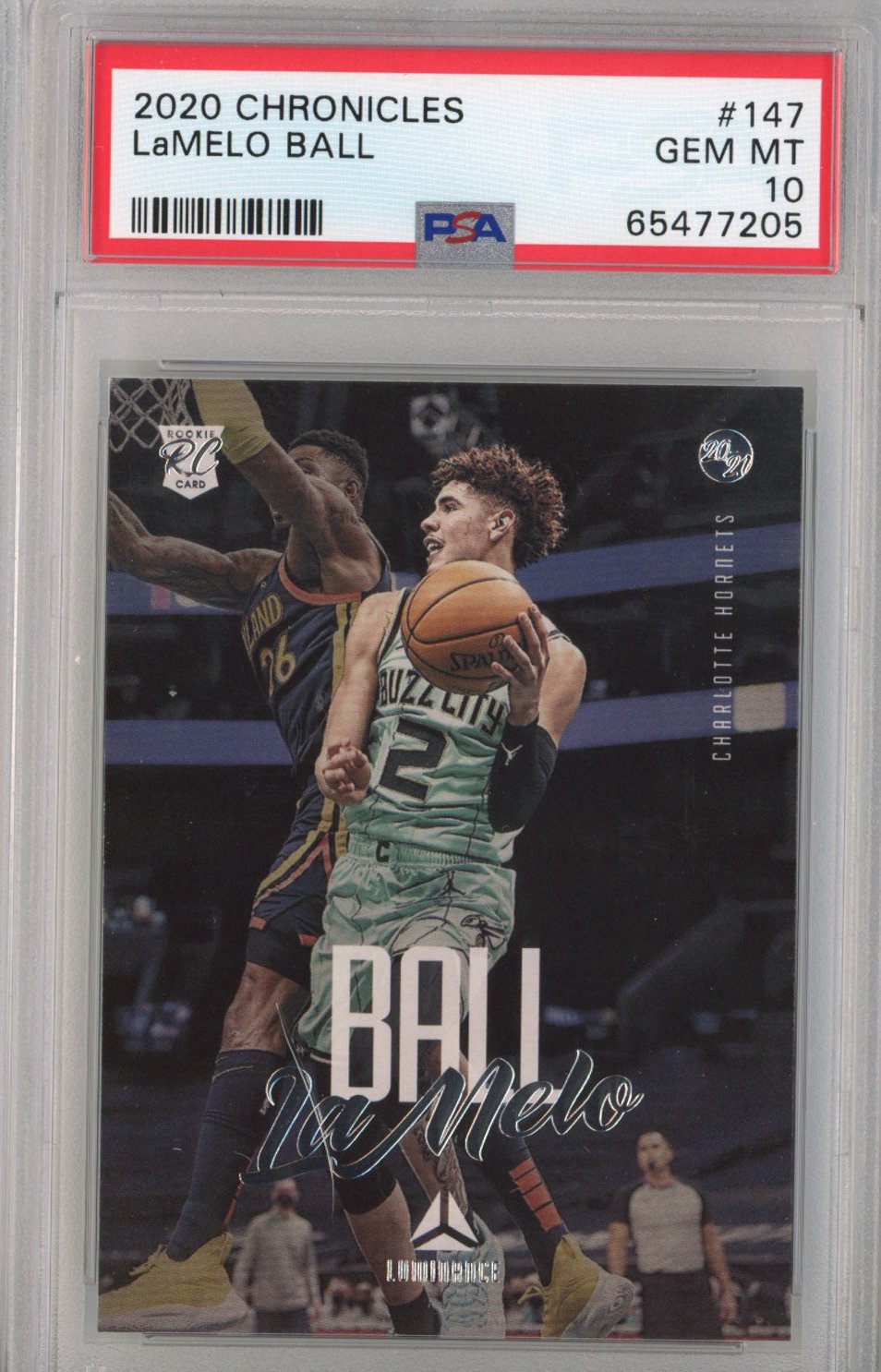 Graded 2020-21 Panini Chronicles LaMelo Ball #147 Rookie RC Basketball Card PSA 10 Gem Mint