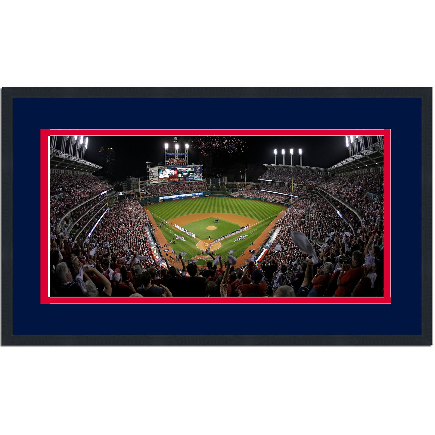 Framed Progressive Field Cleveland Guardians MLB 16x24 Baseball Photo Professionally Matted