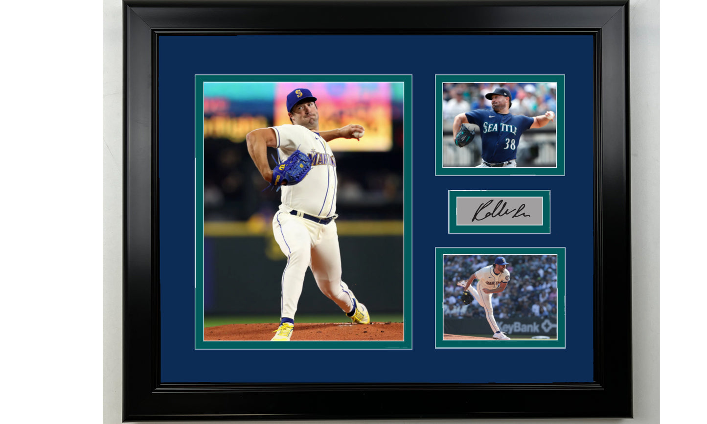 Framed Robbie Ray Seattle Mariners Facsimile Laser Engraved Signature Baseball 14x11 3 Photo Collage