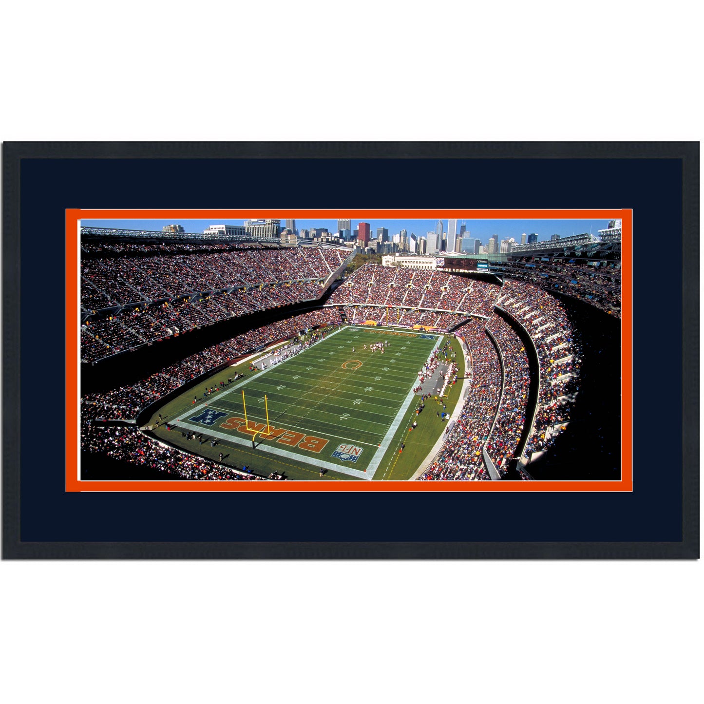 Framed Soldier Field Chicago Bears 16x24 Football Photo Professionally Matted