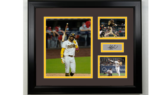 Framed Fernando Tatis Jr. San Diego Padres Facsimile Laser Engraved Signature Baseball 14x11 3 Photo Collage