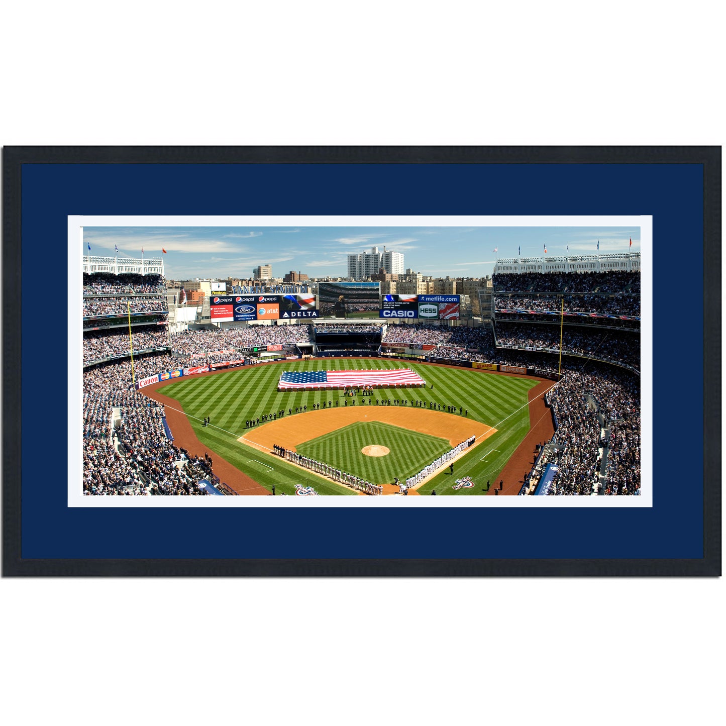 Framed Yankee Stadium New York Yankees MLB 16x24 Baseball Photo Professionally Matted